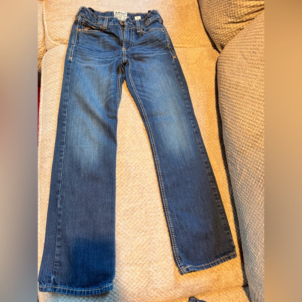 Boys Ariat Relaxed Boot Cut Blue Jeans